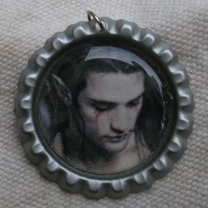 Male Vampire Face Necklace